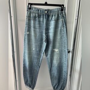 Rag and Bone soft Jean like sweat pant in denim size L